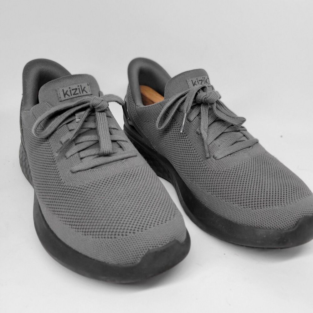 KIZIK "Athens" Mens Gray  Knit Comfort Unisex Shoes Sneakers Size US 9.5